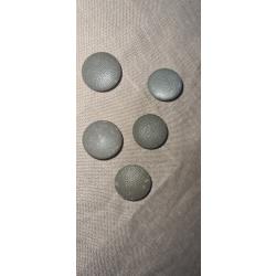 5 boutons granuleux