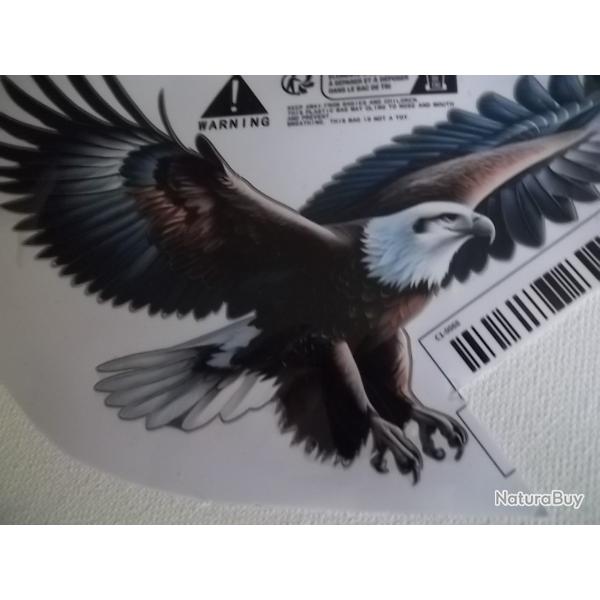 Autocollant vinyle d'aigle