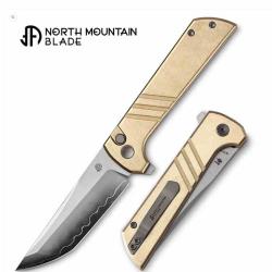 Couteau North Mountain Blade Chop 2 Lame Acier SLD-Magic San Mai Manche Alu Bronze NMB2403S