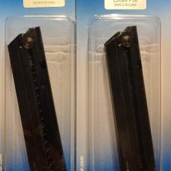 Chargeur Luger P08 9mm - 8 coups - noir - Lot de 2