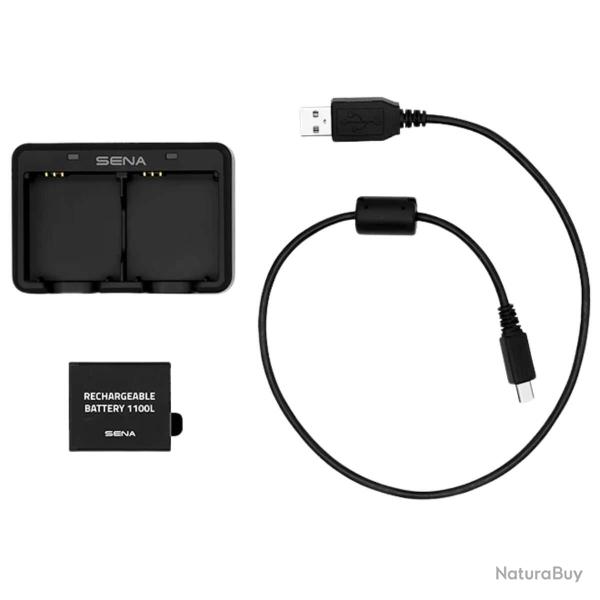 Chargeur double batterie et batterie additionnelle Sena Cast/NR2 1100 mAh