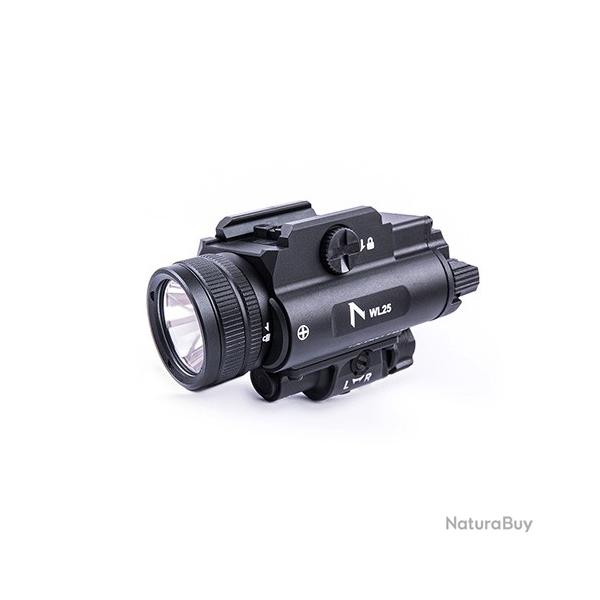 Lampe arme de poing Nextorch WL25 - 1200 Lumens - Laser Vert Int�gr� - Compatible Multi-Rails