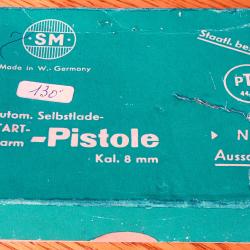 PETITE BO&Icirc;TE D'OCCASION POUR REVOLVER STAR - ALARM - PISTOLE + NOTICE FRANCAIS + DEMONTAGE/NETTOYAGE