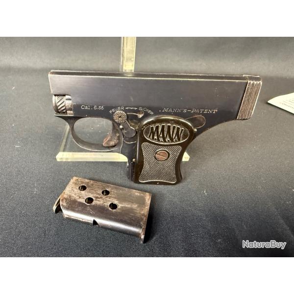 PISTOLET MANN TAT NEUF!!!! cal 6.35