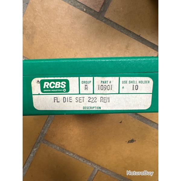 Outils de rechargement, RC BS, 222, Remington