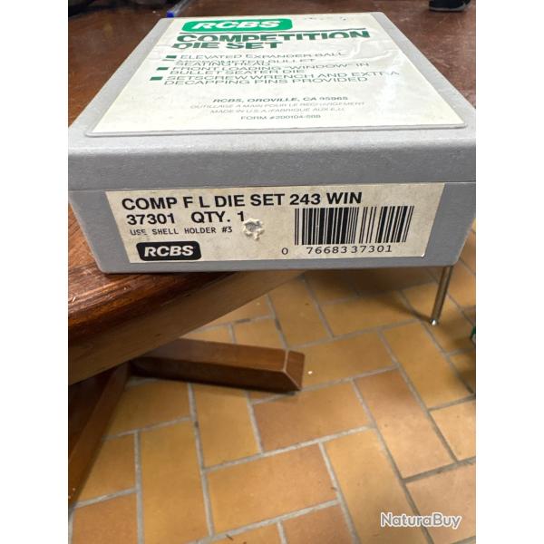 Outils de rechargement, RC BS, calibre 243 win