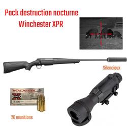 Pack Nocturne Winchester XPR Canon fileté avec silencieux 6.5 creedmoor