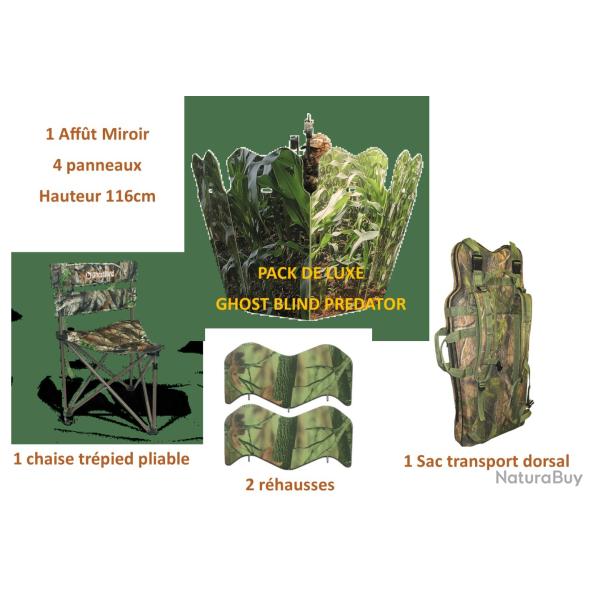 PACK DE LUXE AFFUT MIROIR GHOST BLIND PREDATOR