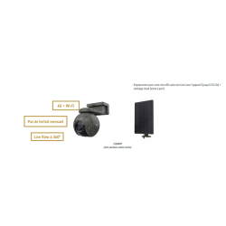 Cam&eacute;ra Ezviz sur Batterie HB8 Pro Ranger - Avec Panneau Solaire