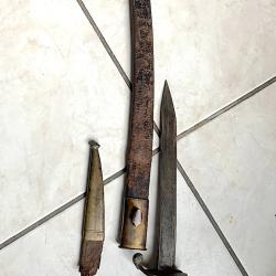 Restant de sabre 1821 avec fourreau