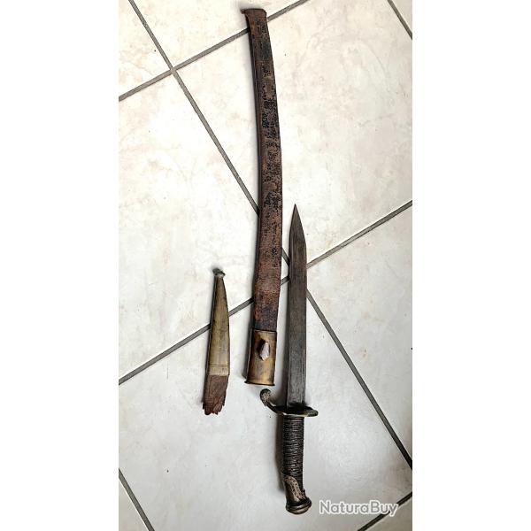 Restant de sabre 1821 avec fourreau