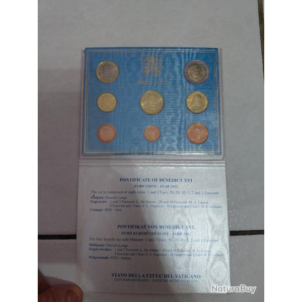 Les euros du vatican 2012