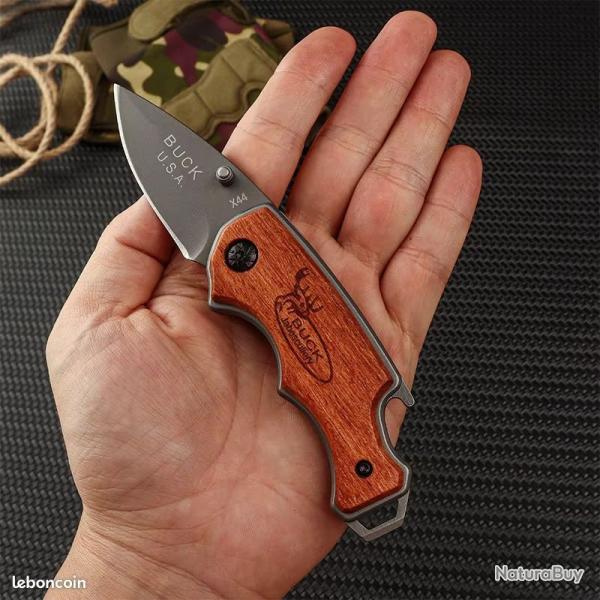 1 outdoor small knife folding knife solid wood handle outdoor camping equipment portable knife multi