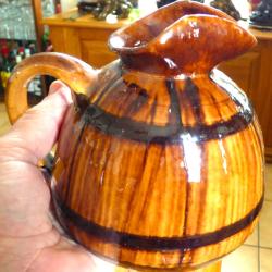 TRES BEAU ET VIEUX PICHET A CIDRE DE VALOGNES EN NORMANDIE FONCTION/COLLECTION - COLORE + BRILLANT