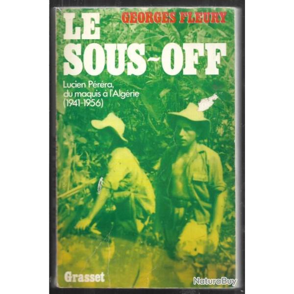 le sous-off lucien p�r�ra du maquis � l'alg�rie par  georges fleury + carte de visite