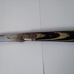 Ancien Couteau début XXème, type Charretier ou Marin, Tixier Médaille Argent