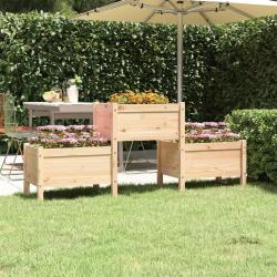 Jardini&egrave;re 178,5x44x75 cm Bois massif de pin
