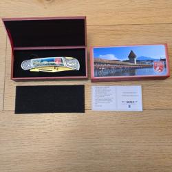 Couteau de collection Suisse à cran d'arrêt. Edition limitée n°315