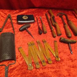 Lot, Outils anciens particulièrement rare et outils inconnus                         (A)