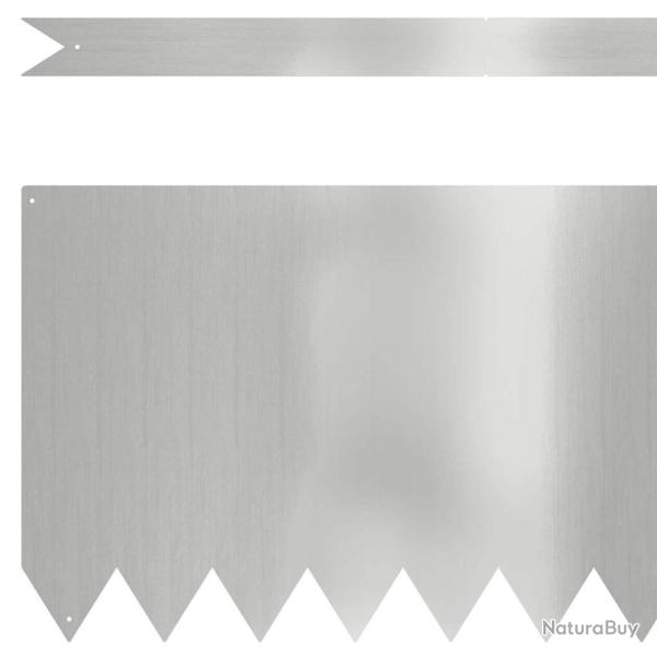 bords de pelouse 30 pcs 100x0,5x30 cm Acier galvanis�