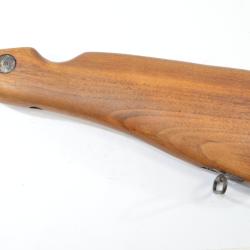 Crosse bois arri&egrave;re PM Thompson avec battand de grenadi&egrave;re, renfort de crosse et plaque de couche