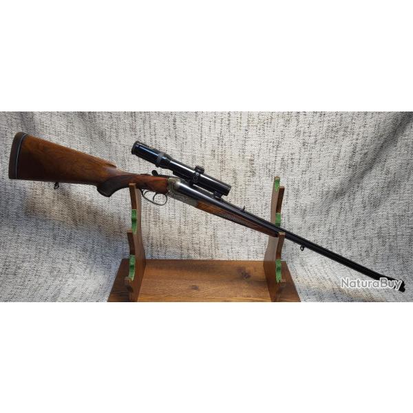 CARABINE EXPRESS JUXTAPOSE A.W.WOLF A SUHL CAL. 9.3X74R lunette Schmidt Bender