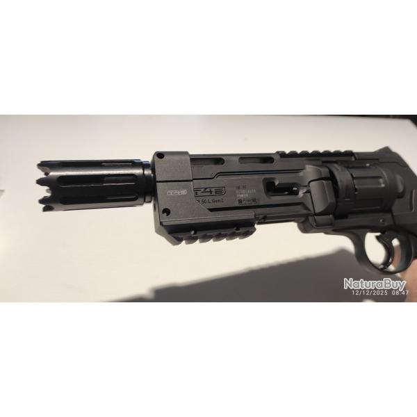 Accessoire T4E pour TR50/HDR50(L), calibre.50 Support de Fixation + frein de bouche X-TENDER