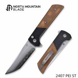 Couteau North Mountain Blade Chop 2 Lame Acier SLD-Magic Manche Aluminium & PEI Jaune