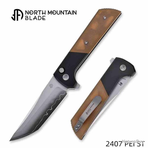 Couteau North Mountain Blade Chop 2 Lame Acier SLD-Magic Manche Aluminium & PEI Jaune