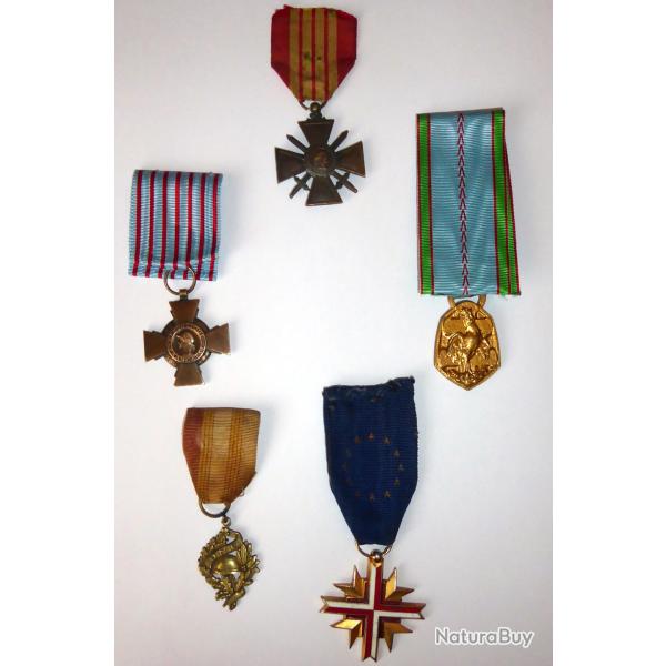 Mdailles et Croix du combattant de la guerre 1939-1945