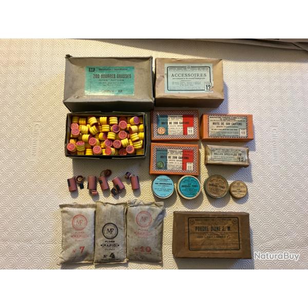 Lot d'accessoires rechargement Manufrance cal 12