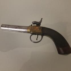 Pistolet &agrave; percussion &eacute;poque 1830 / 1850