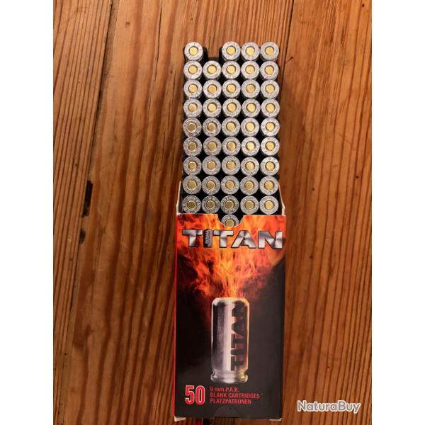 49 cartouches titan 9mm pak