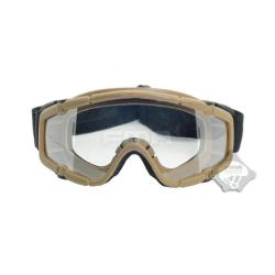 Lunettes balistiques tactiques FMA SI (2 visi&egrave;res) - Tan
