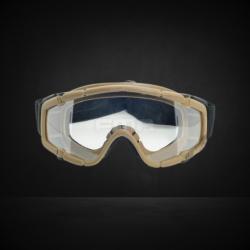 Lunettes balistiques tactiques FMA SI (2 visi&egrave;res) - Tan