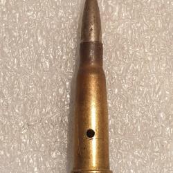 Cartouche 8mm Lebel neutralisée datée 1939 avec balle Mle 32 N (M.BE)