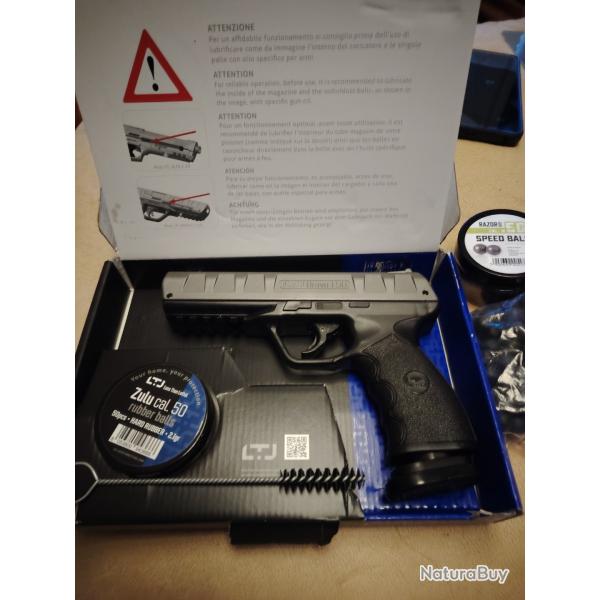 Ltl Bravo 19 joules let dfense  gaz. Fourni avec 50 rubber balls, 85 RBI. Comme neuf. Servi 2 fois