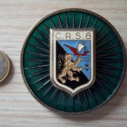 plaque collection obsolète CRS N°8 - Bièvres Essonne