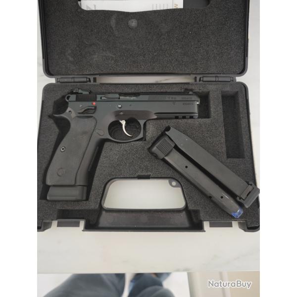 CZ 75 SP-01 Shadow - 919 - Trs bon tat - 3 chargeurs + hausse LPA