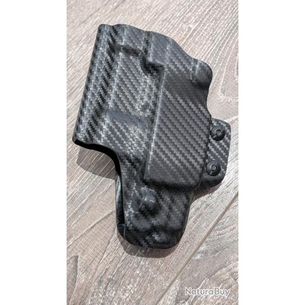 Holster Glock 19 + lampe Olight baldr S IWB Kydex TRB