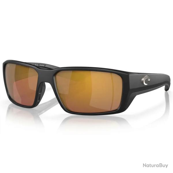 Lunettes polarisantes COSTA DEL MAR Fantail pro Matte black Gold mirror 580G