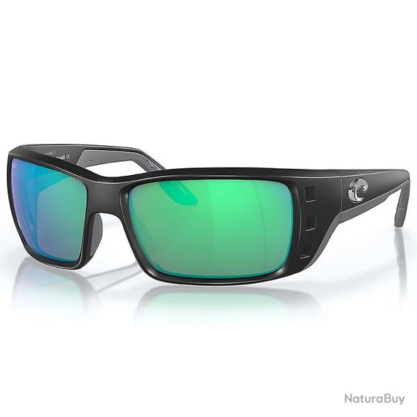 Lunettes polarisantes COSTA DEL MAR Permit Matte black Green mirror 580G