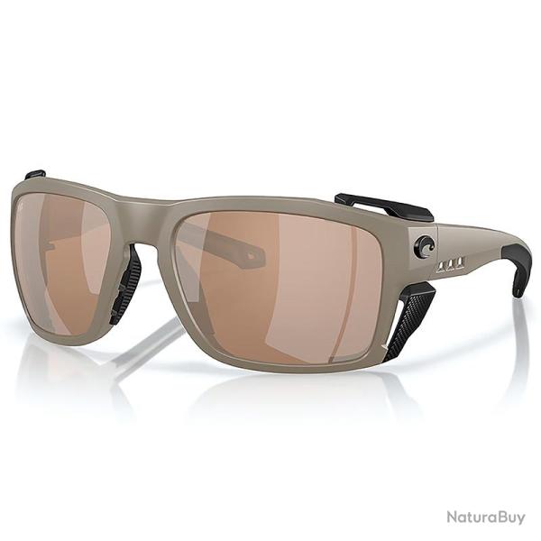 Lunettes polarisantes COSTA DEL MAR King tide 8 Matte sable Copper silver mirror 580G