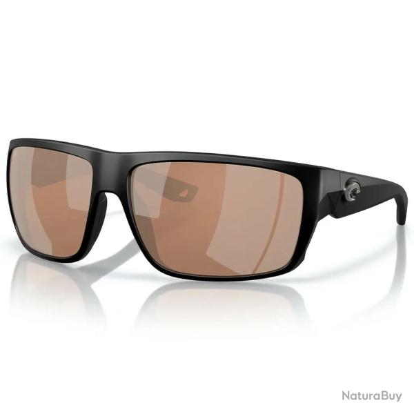 Lunettes polarisantes COSTA DEL MAR Fly line Matte black Copper silver mirror 580G