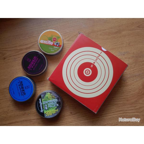 2000  Plombs 4.5 + 100  cibles