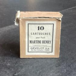 Tr&egrave;s belle boite 450/577 Martini Henry fabrication GEVELOT - VIDE