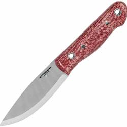 Couteau Condor Lame Acier 14C28N Manche Micarta Rouge &Eacute;tui Cuir et Fire Starter Salvador CTK398144SS