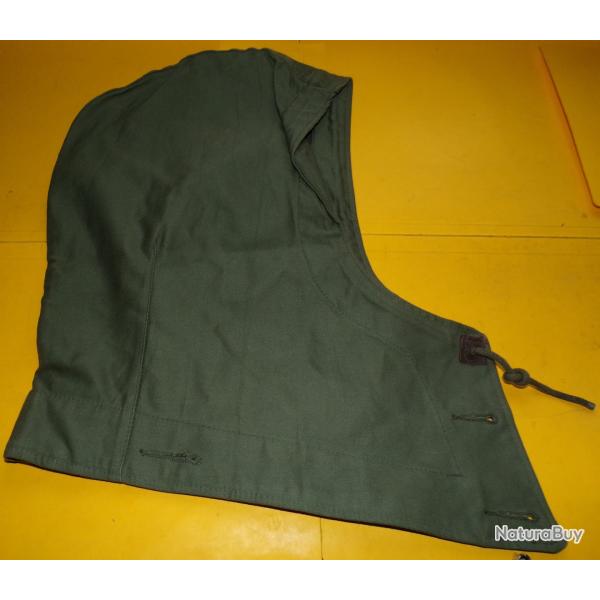 ARMEE AMERICAINE U.S : CAPUCHE , HOOD FOR JACKET ,FIELD ,  M-1943 ,FABRICATION 1945 WWII ,  TAILLE M