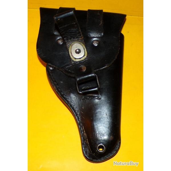 ETUI EN CUIR DE L'ARMEE ALLEMANDE POUR P.A WALTER PP ZELLA-MEHLIS ,   FABRICATION ALLEMANDE ,  EN BO