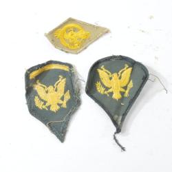Lot patchs insignes tissu US ARMY p&eacute;riode Vietnam. Mauvais &eacute;tat.